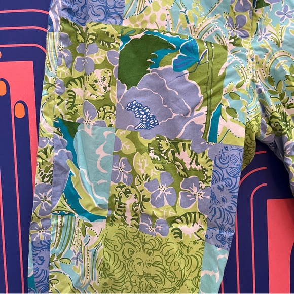 Lily Pulitzer Safari Scarf Print Straight Leg Capri Pants - Picture 3 of 5